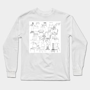 chairs and style sketch Long Sleeve T-Shirt